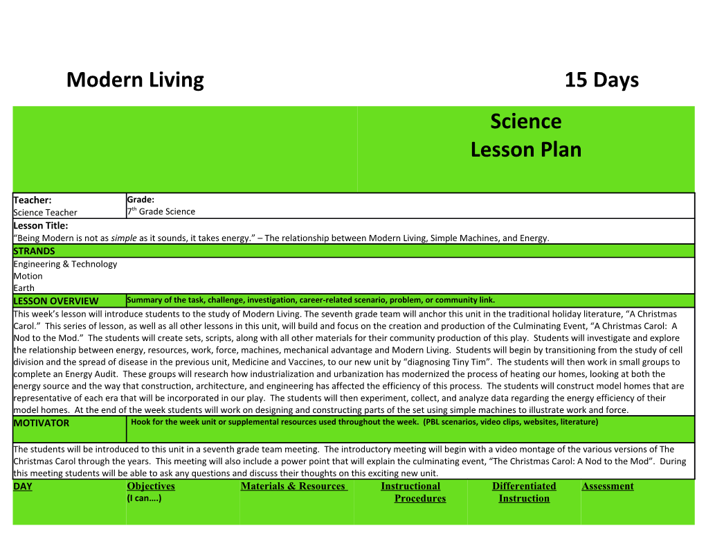 Modern Living 15 Days