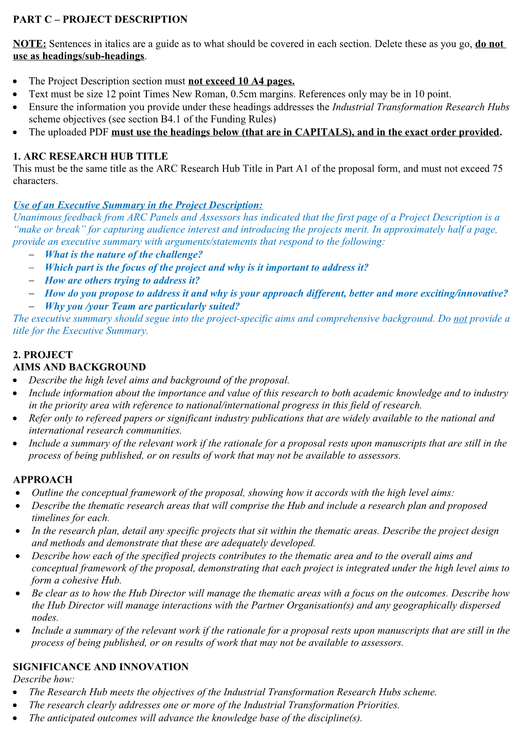 Part C Project Description