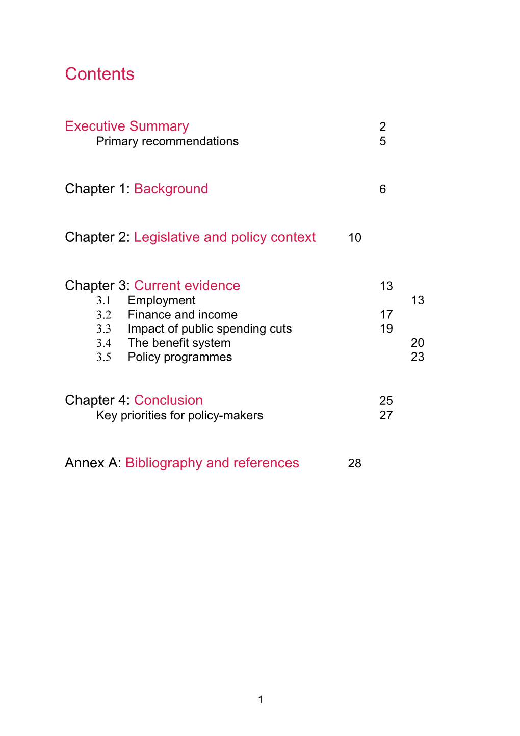 Disability and the Downturn