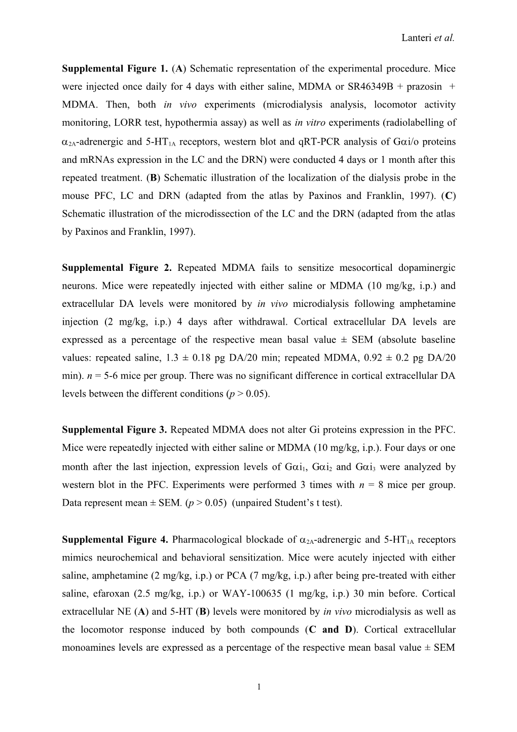 Long-Term Sensitization of Noradrenergic and Serotonergic Neurons Following Repeated MDMA