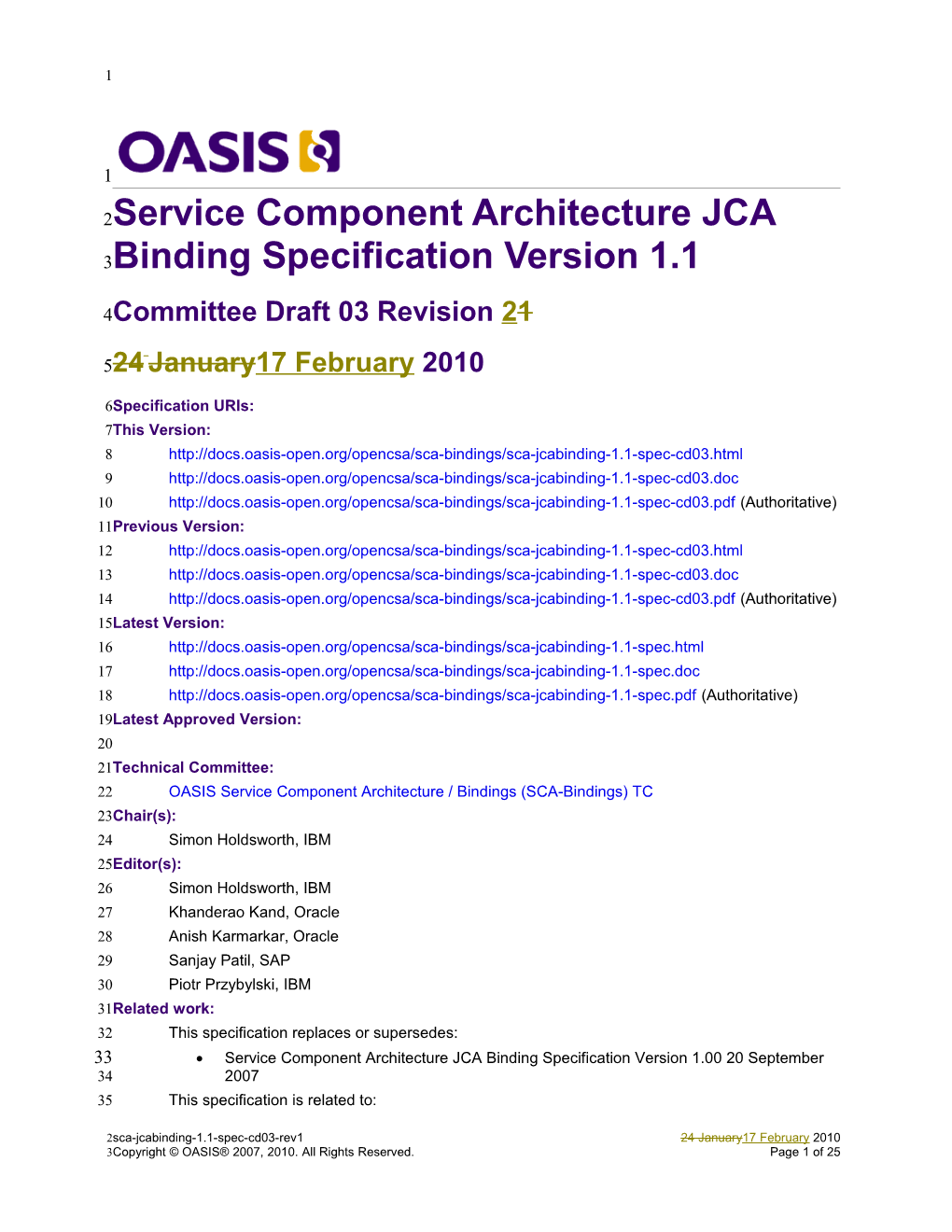 SCA JCA Binding 1.1