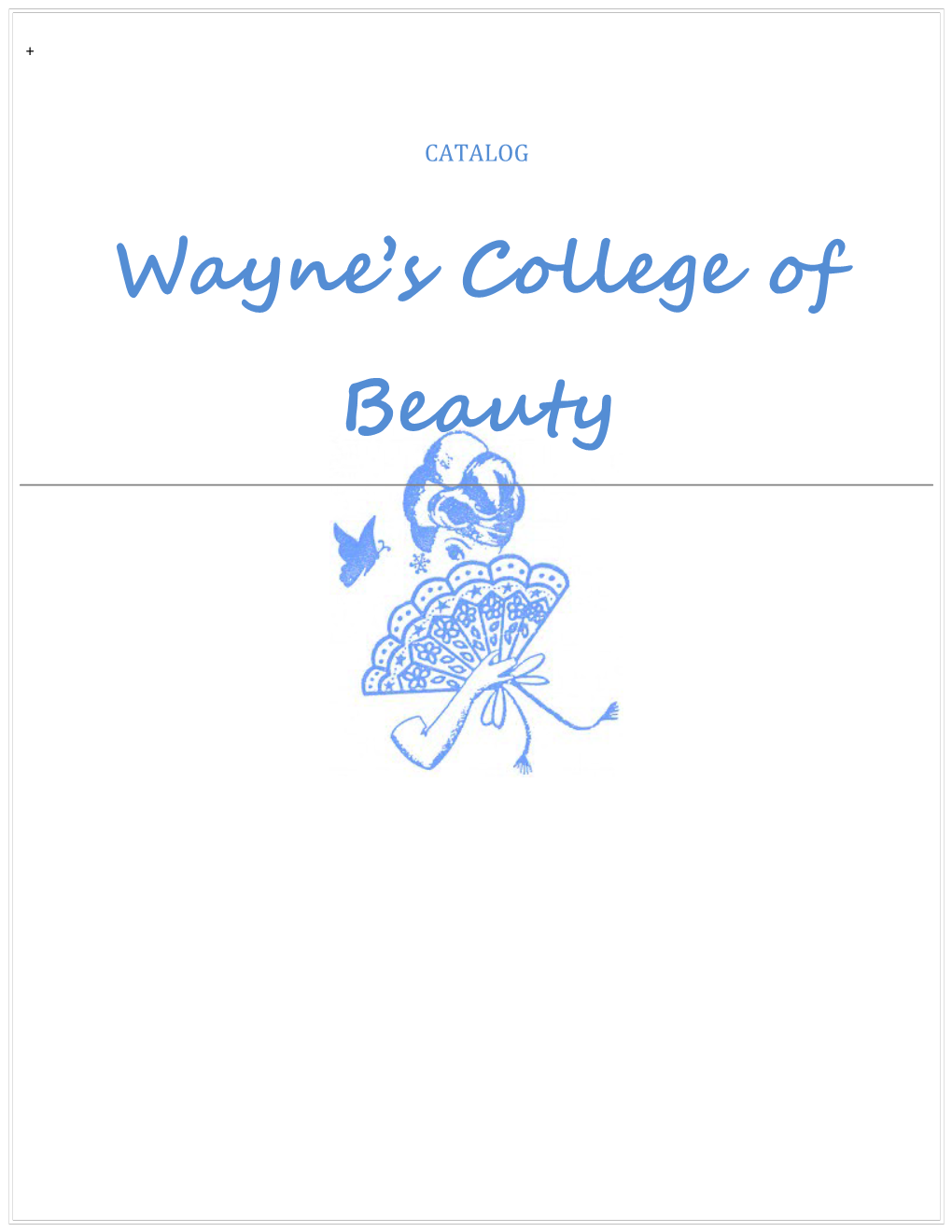 Waynes College of Beauty Catalog