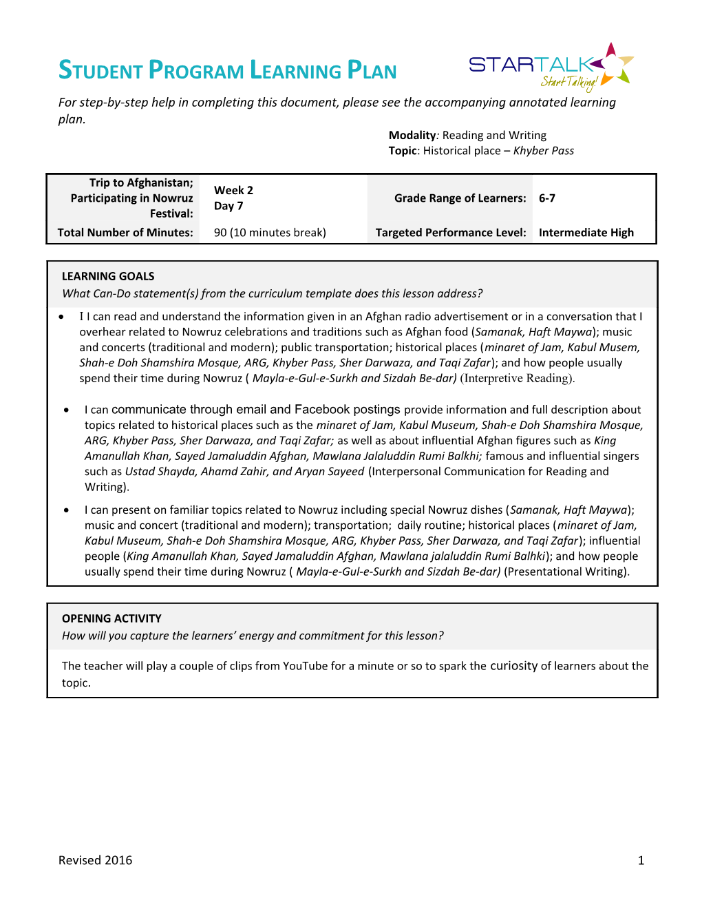 Modality: Reading and Writing s5