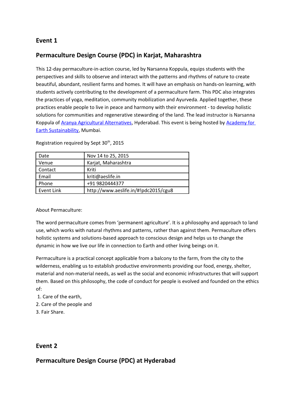 Permaculture Design Course (PDC) in Karjat, Maharashtra