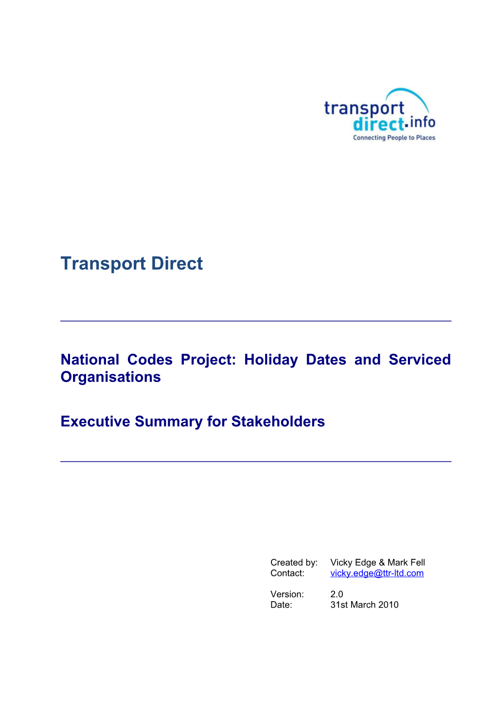 National Codes Project - Holidays and Schools