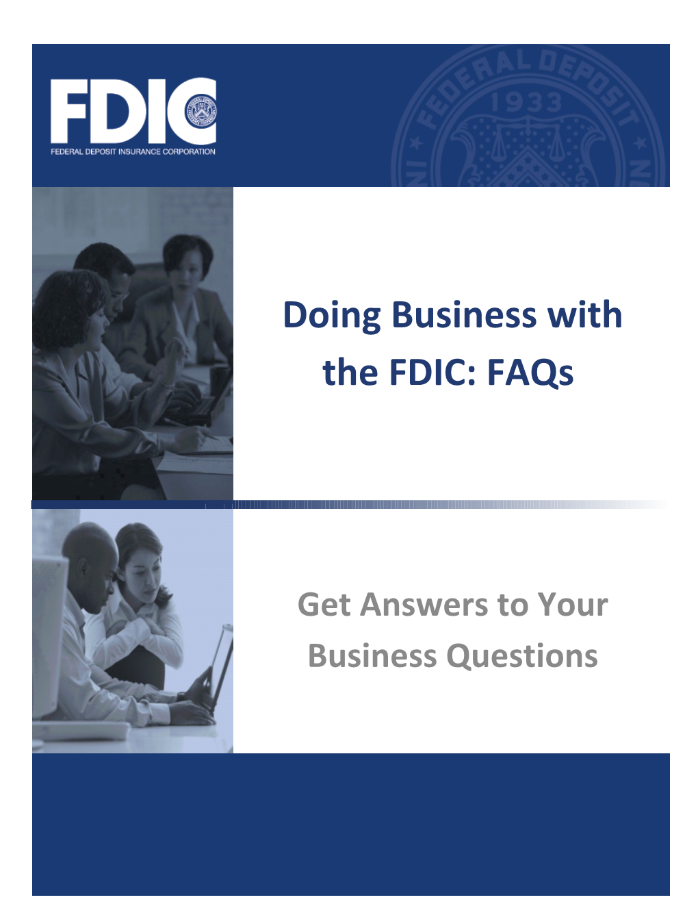 6-4 FAQ's About Doing Business with the FDIC