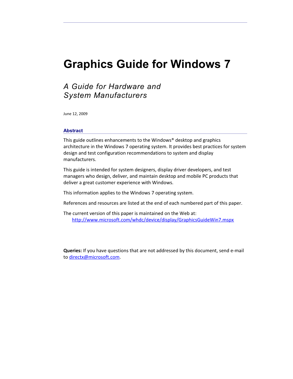 Graphics Guide for Windows 7 2