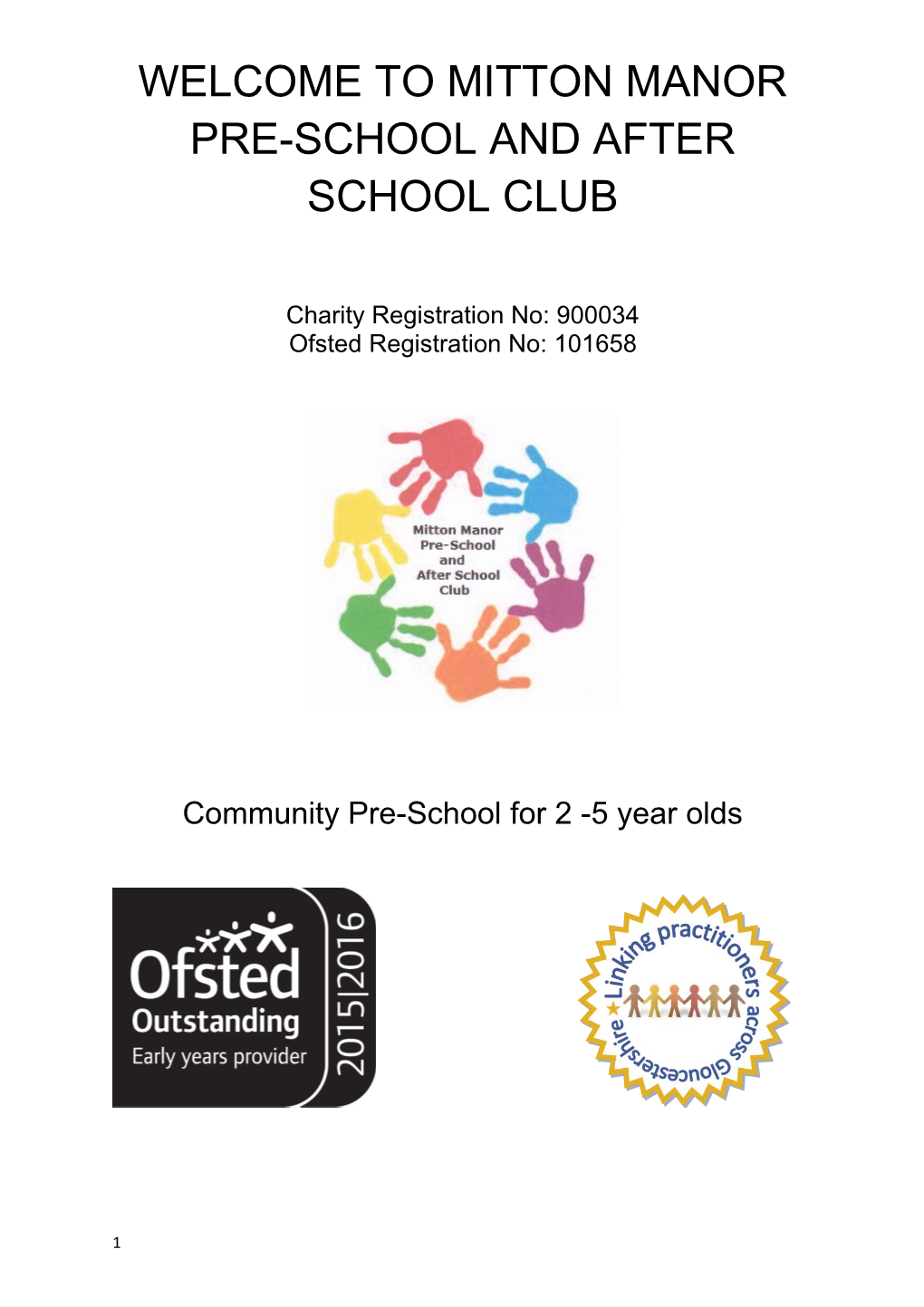 Welcome to Mitton Manor Pre-School and After School Club