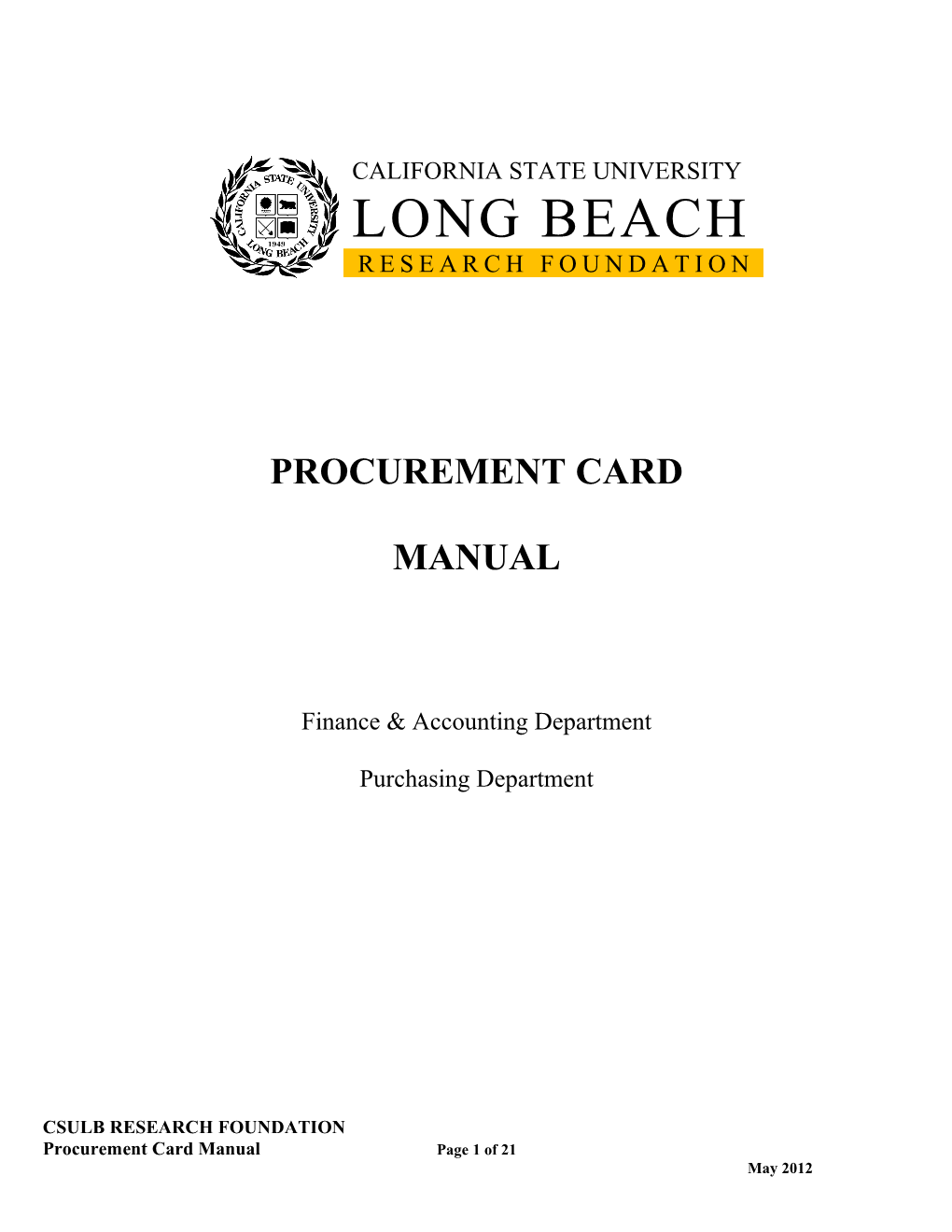 Procurement Card