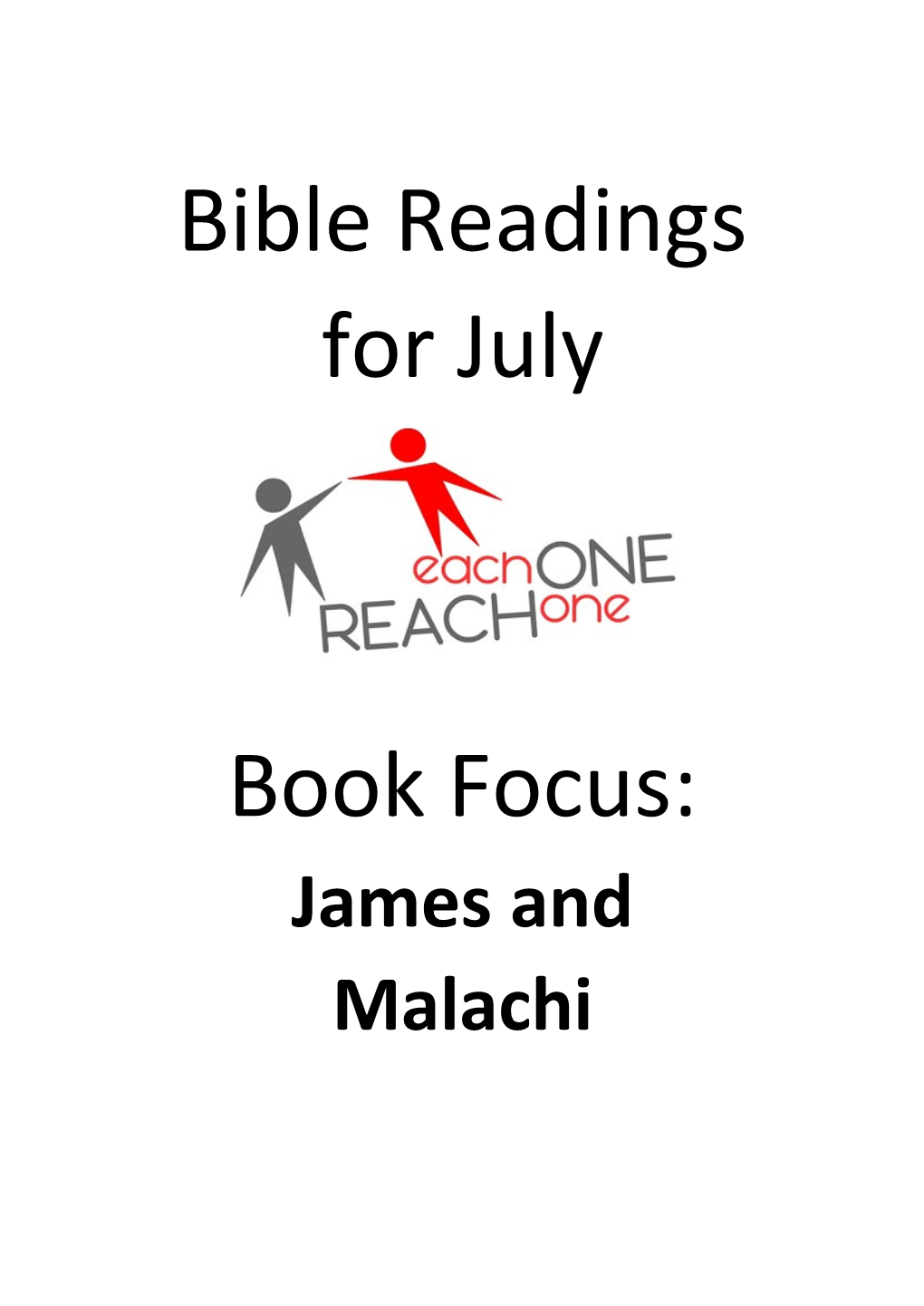 Book Focus: James and Malachi