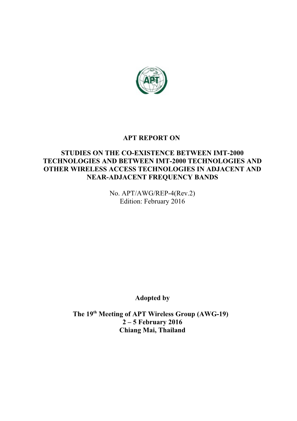 AUS 4 AWG-14 Satellite Communication Questionnaire Response