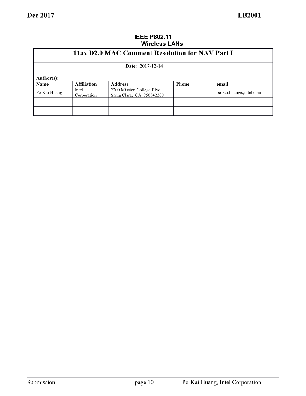 IEEE P802.11Wireless Lans s1