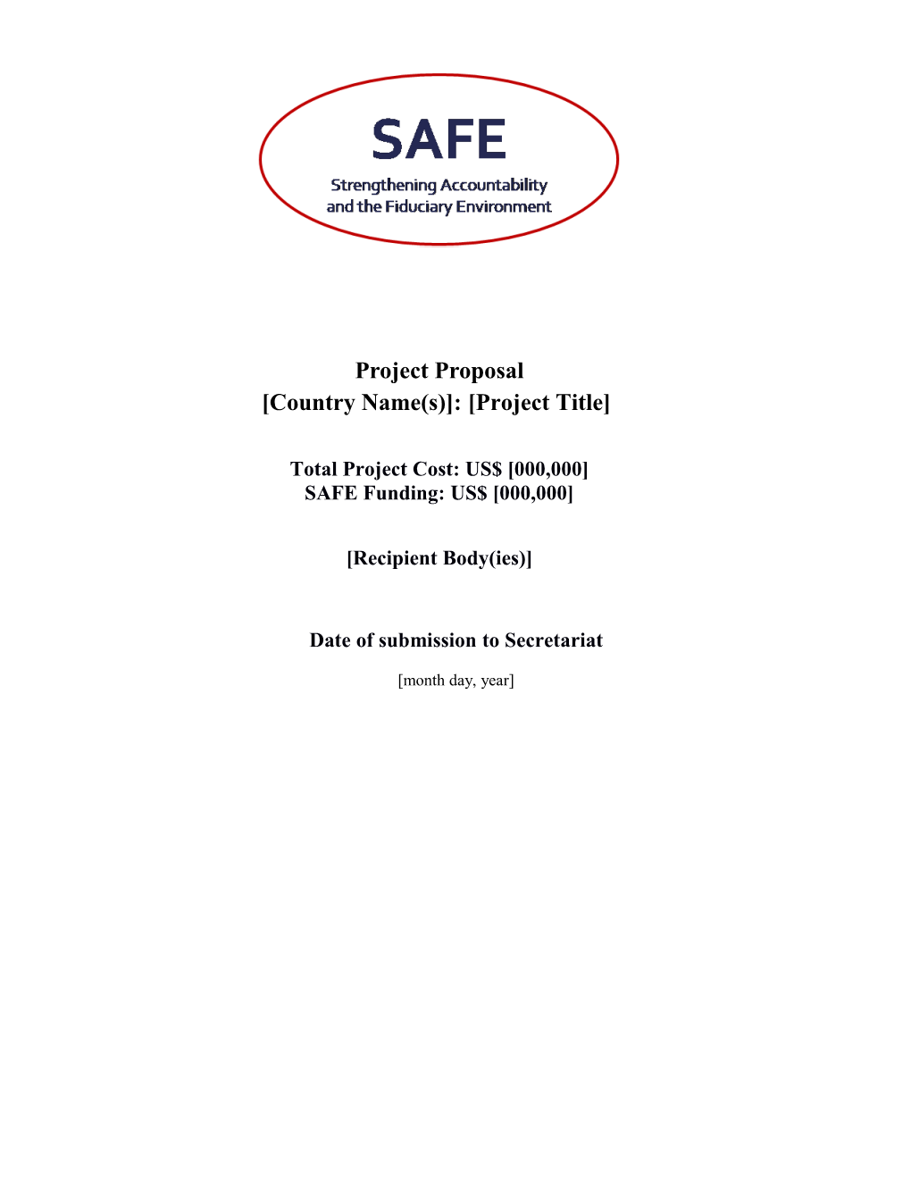 SAFE Project Application Form