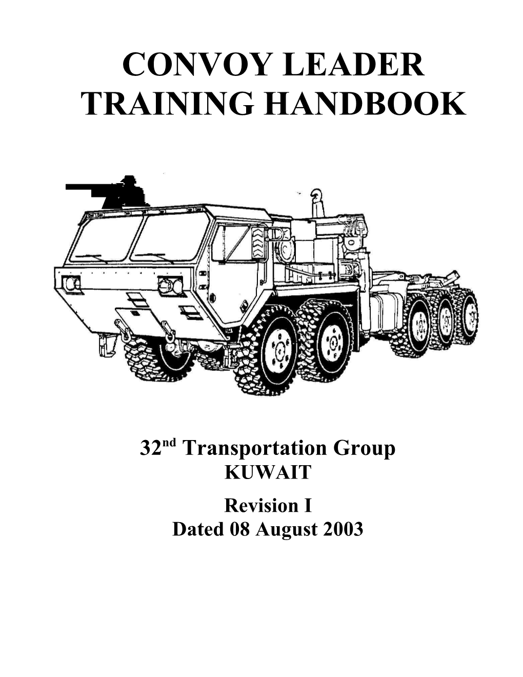 Convoy Leader S Handbook