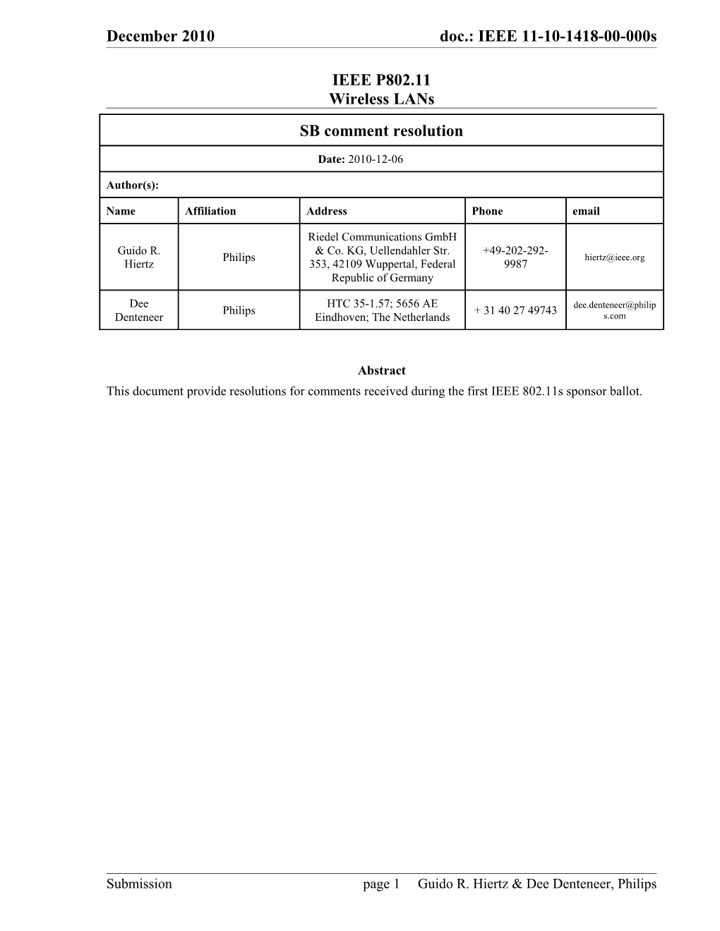 Change the Definition for Basic Service Set (BSS) As Follows