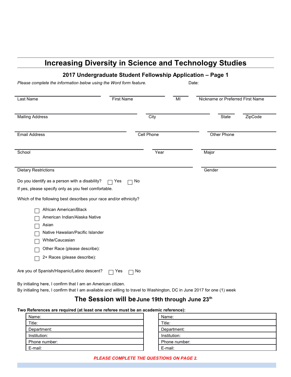 Increasing Diversity in Science and Technology Studies