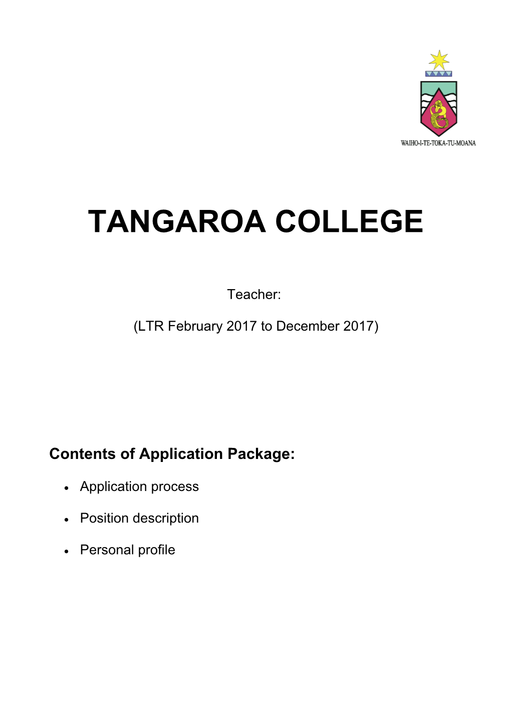 Contents of Application Package