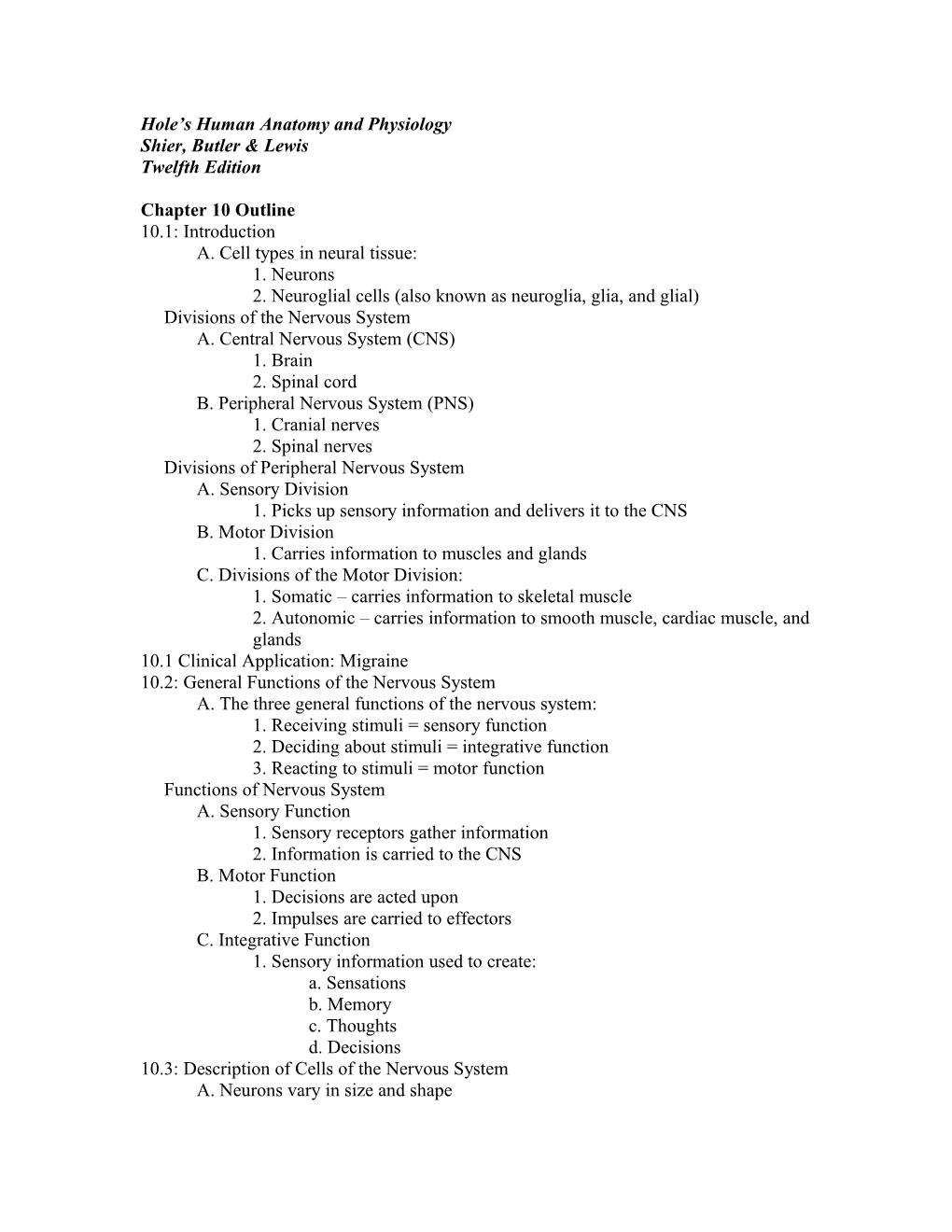 Hole S Human Anatomy and Physiology