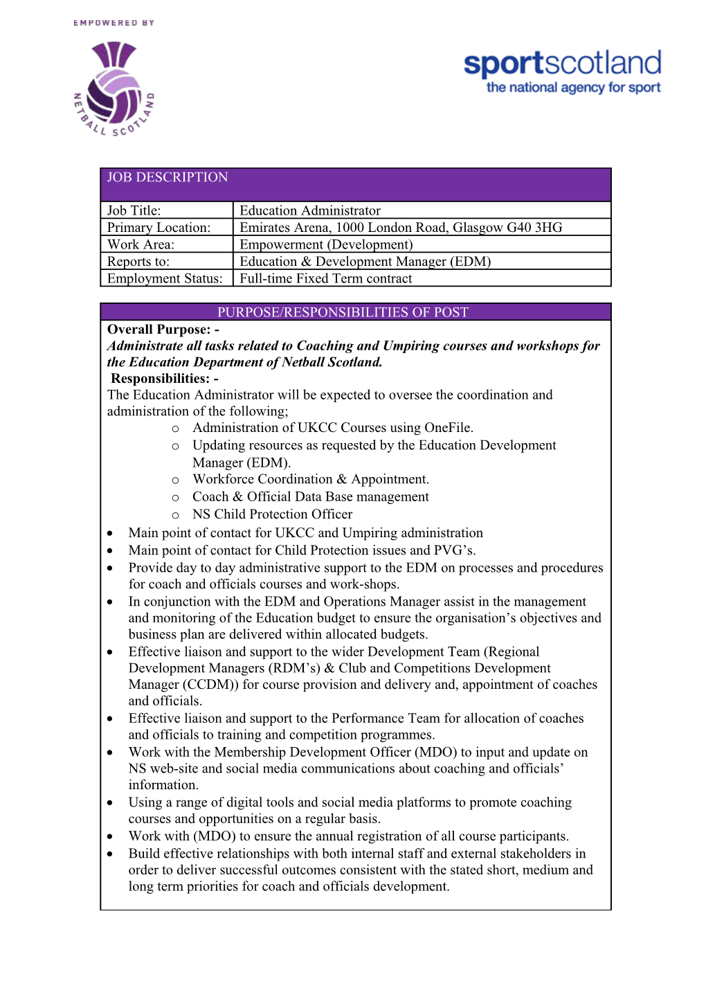 Administration of UKCC Courses Using Onefile