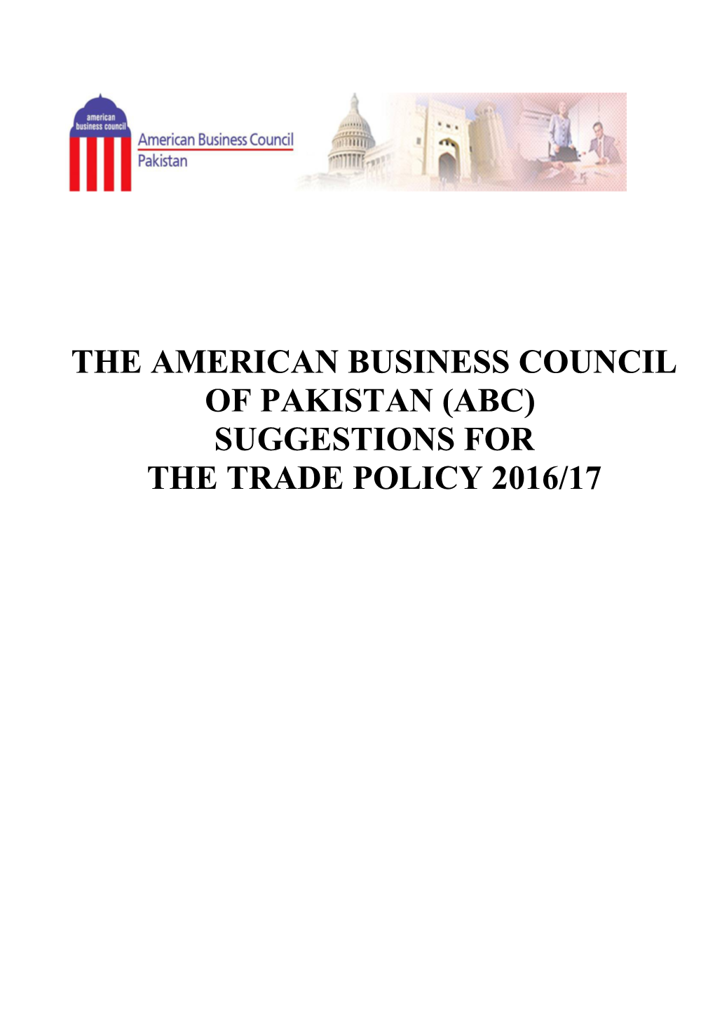 Abc Suggestions for Trade Policy 2008-09