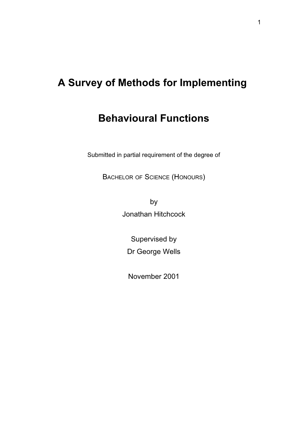A Survey of Methods for Implementing