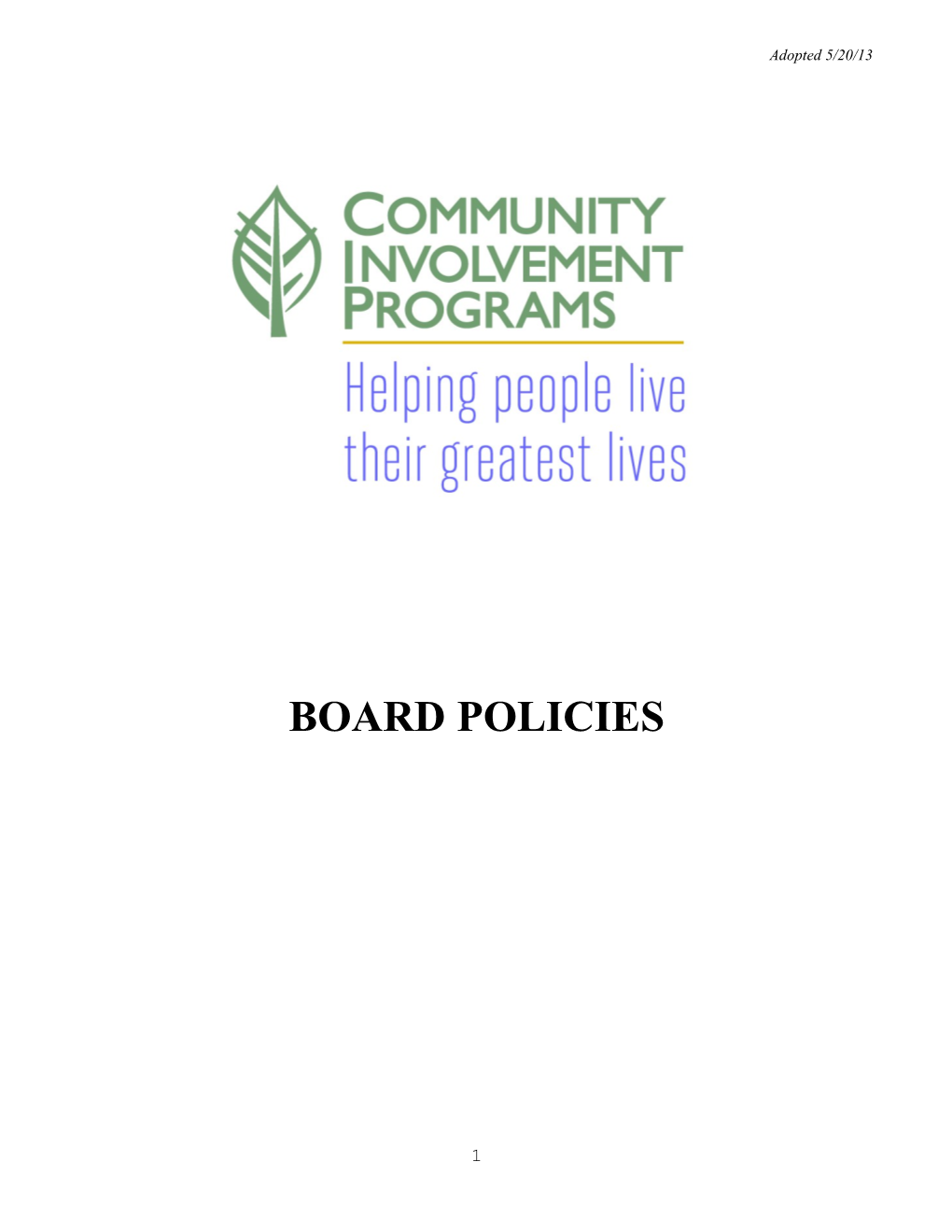 Board Policies