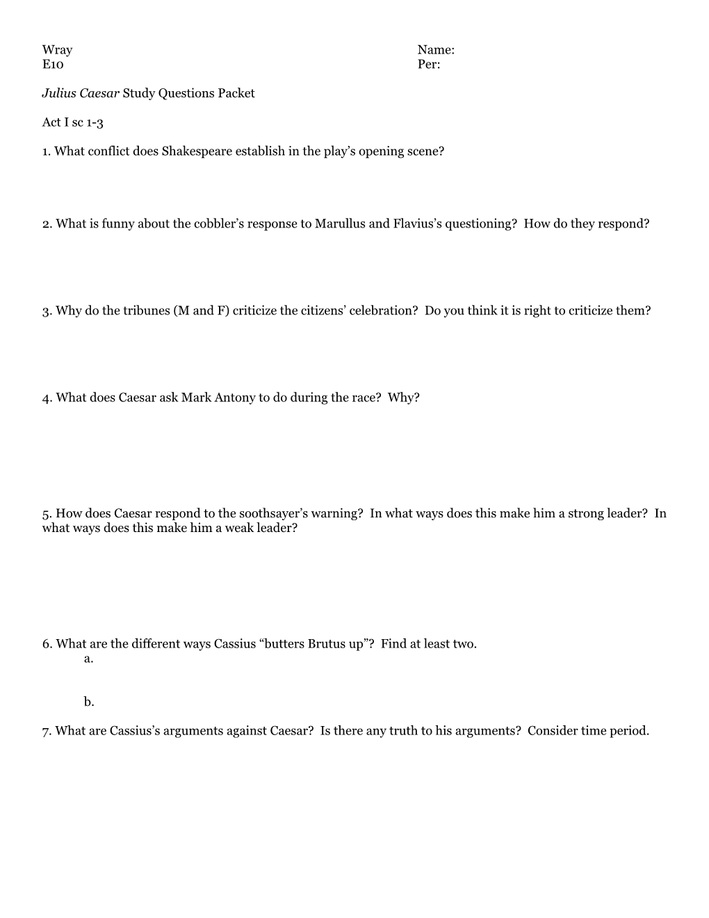 1. What Conflict Does Shakespeare Establish in the Play S Opening Scene?