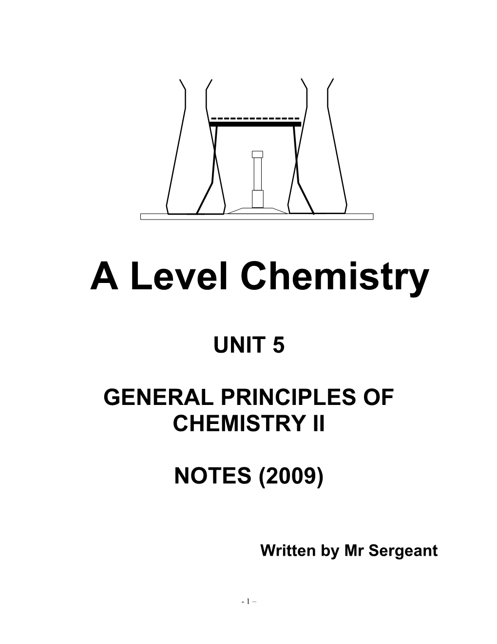 A Level Chemistry