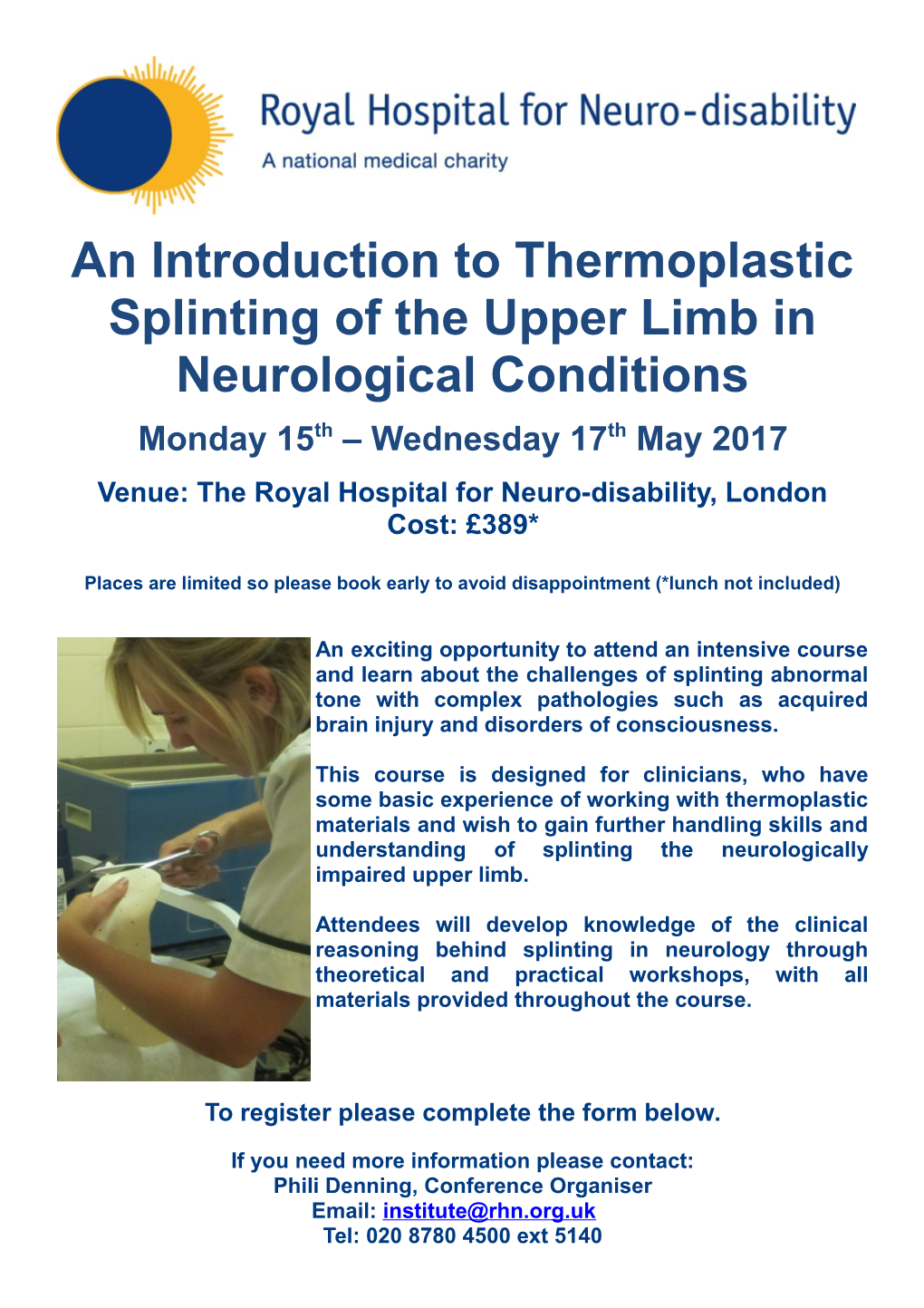 An Introduction to Thermoplastic Splinting of the Upper Limb in Neurological Conditions