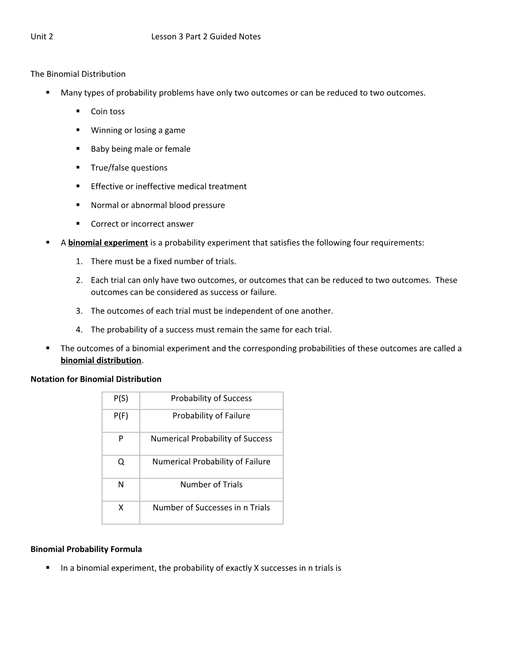 Unit 2Lesson 3 Part 2 Guided Notes