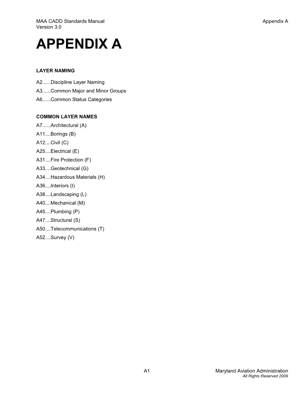 MAA CADD Standards Manualappendix A