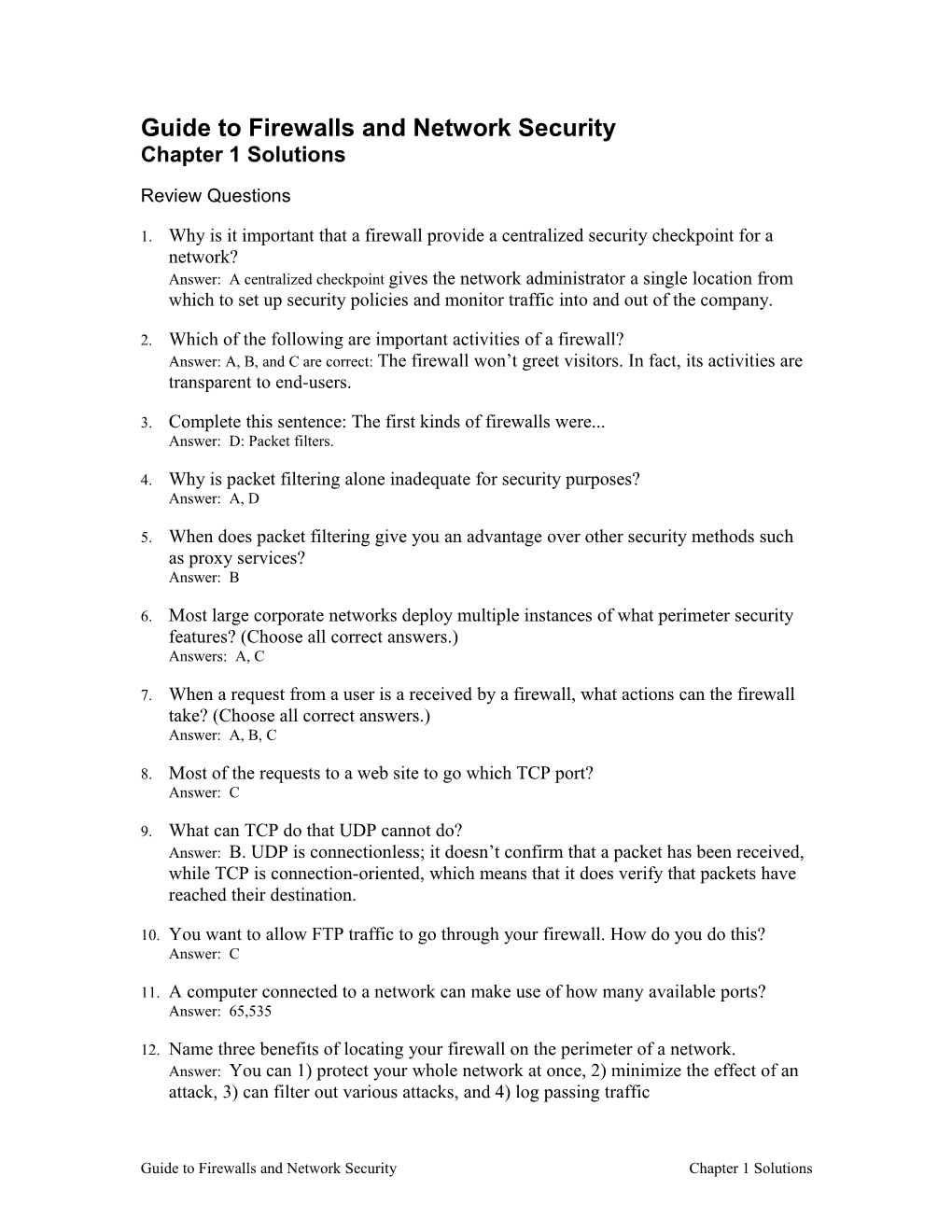 End of Chapter Solutions Template s4