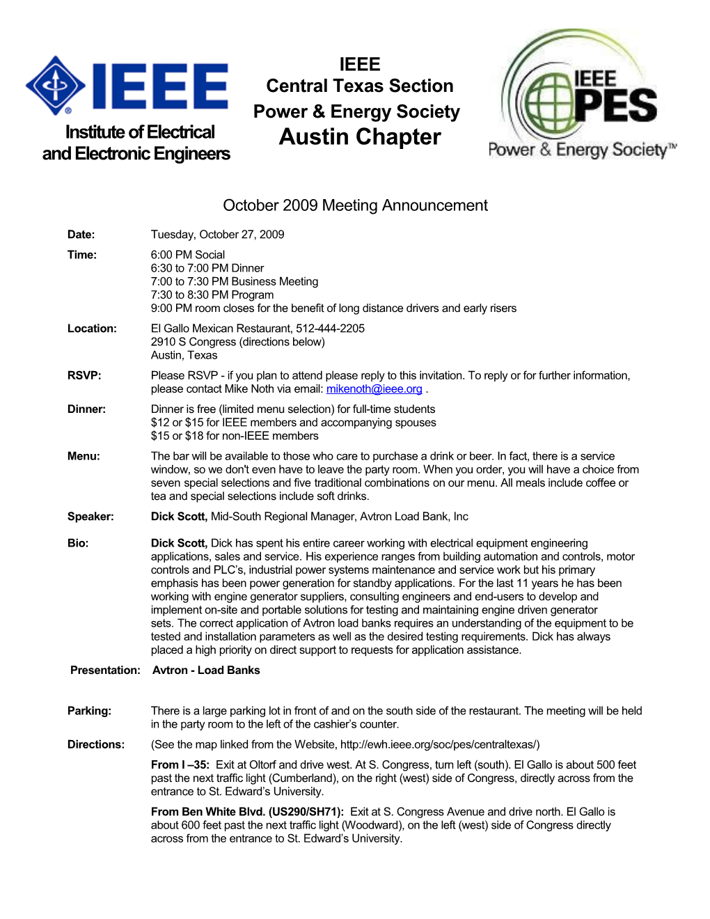 IEEE PES San Antonio Meeting Announcement s1