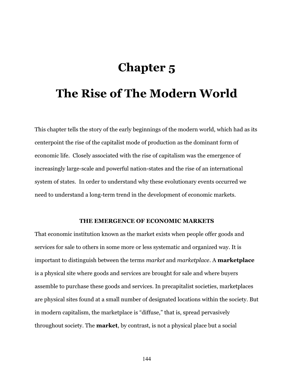 The Rise of the Modern World
