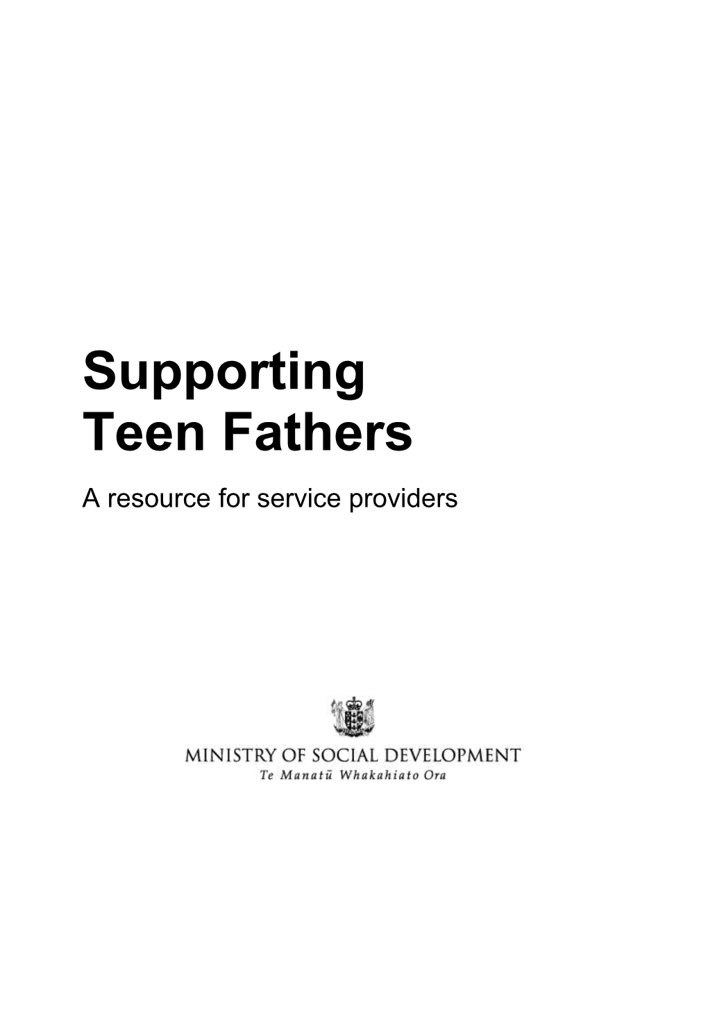 A Resource for Service Providers