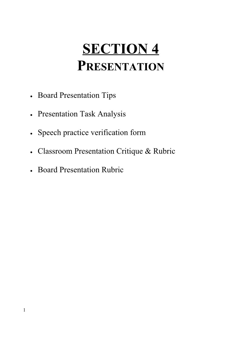 Board Presentation Tips