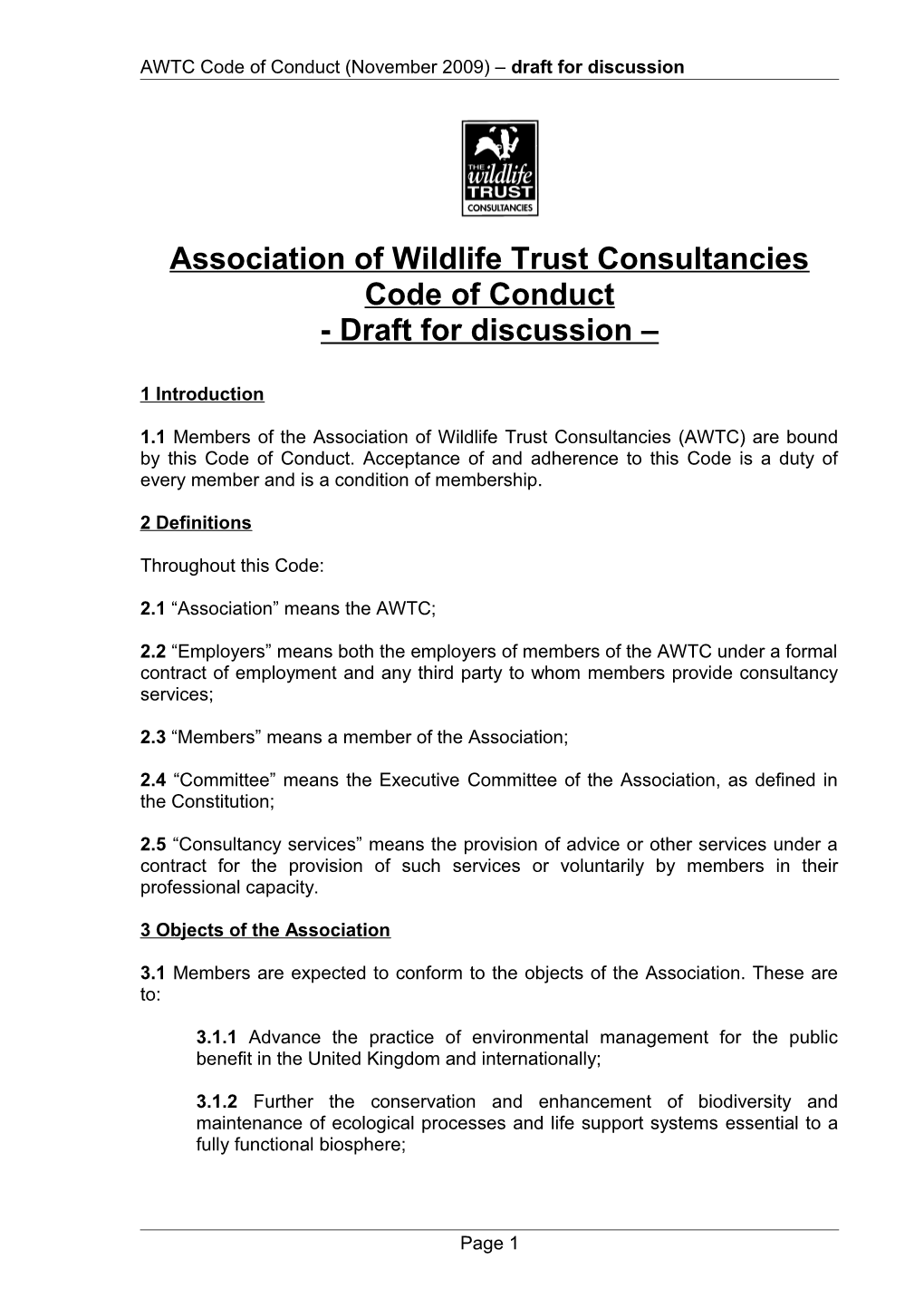 Association of Wildlife Trust Consultancies