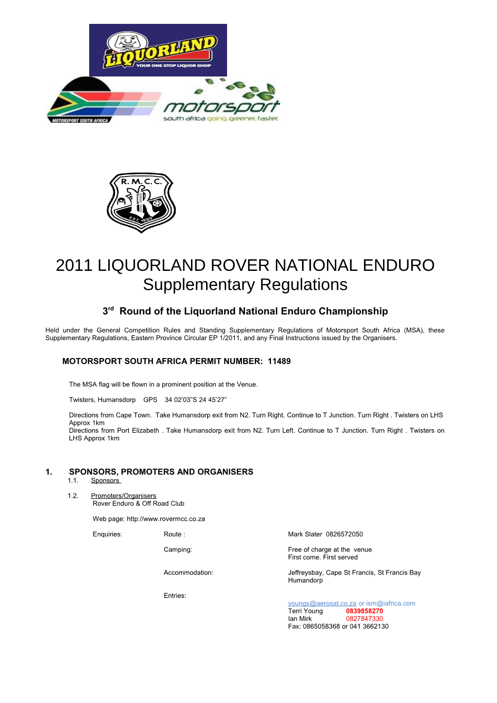 3Rd Round of the Liquorland National Enduro Championship