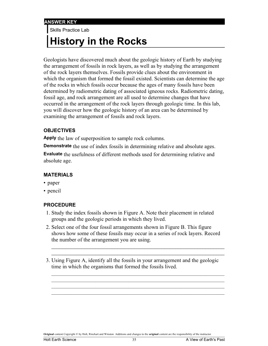 History in the Rocks