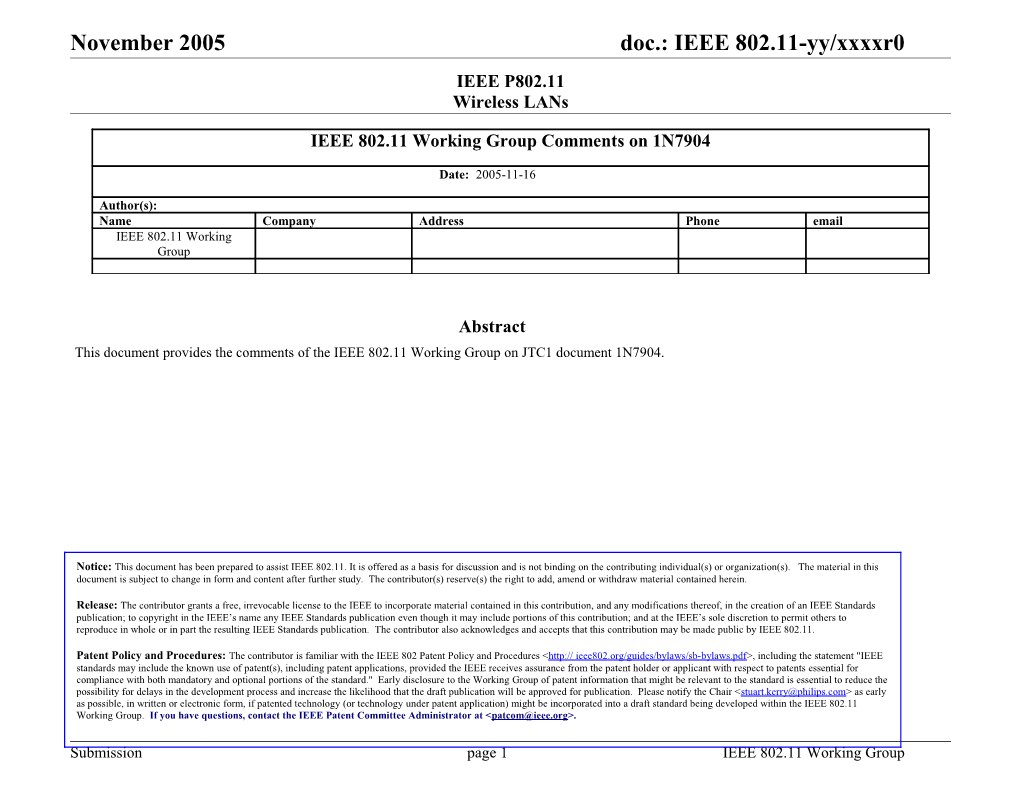 Doc.: IEEE 802.11-Yy/Xxxxr0 s15