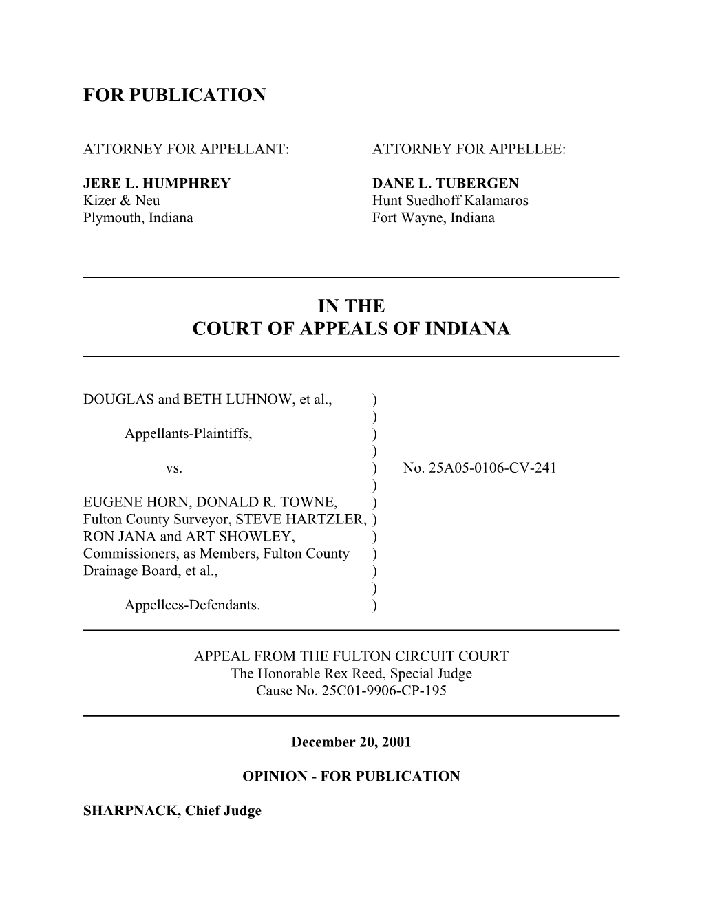Attorney for Appellant: Attorney for Appellee s2