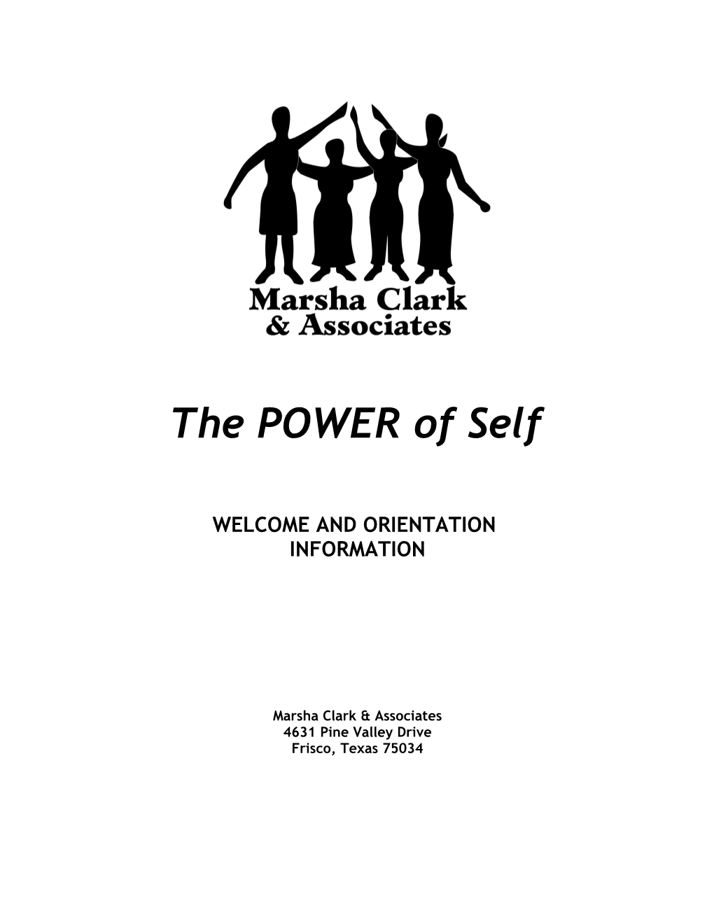 Welcome to the POWER of Self Program