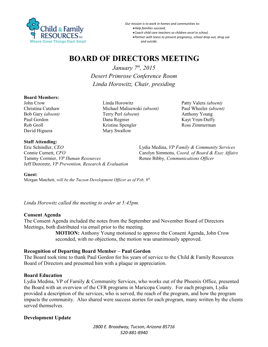 Board of Directors Meeting s9