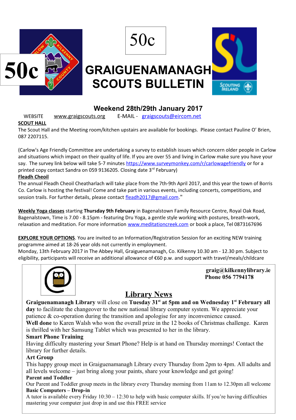 Scouts Bulletin