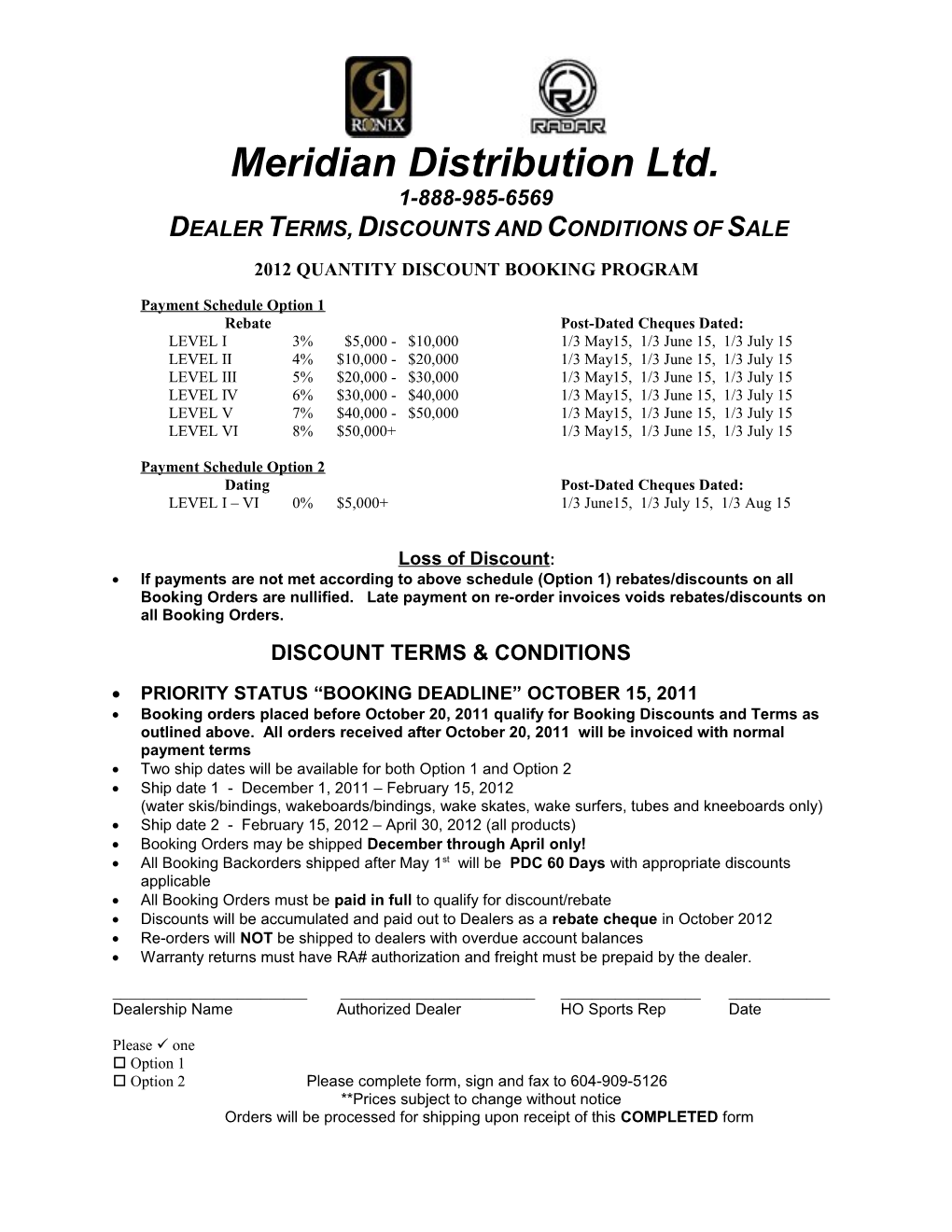 Meridian Distribution Ltd