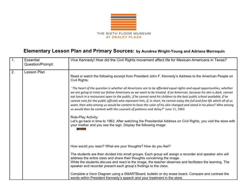 Resource Set Adapted from Teaching with Primary Sources, Library of Congress