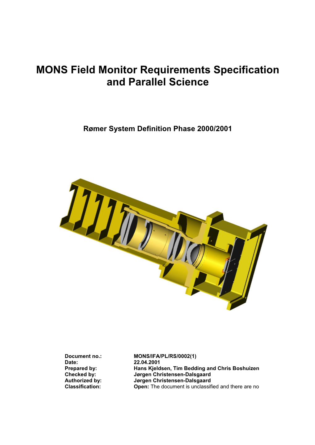 MONS System Definition Phase