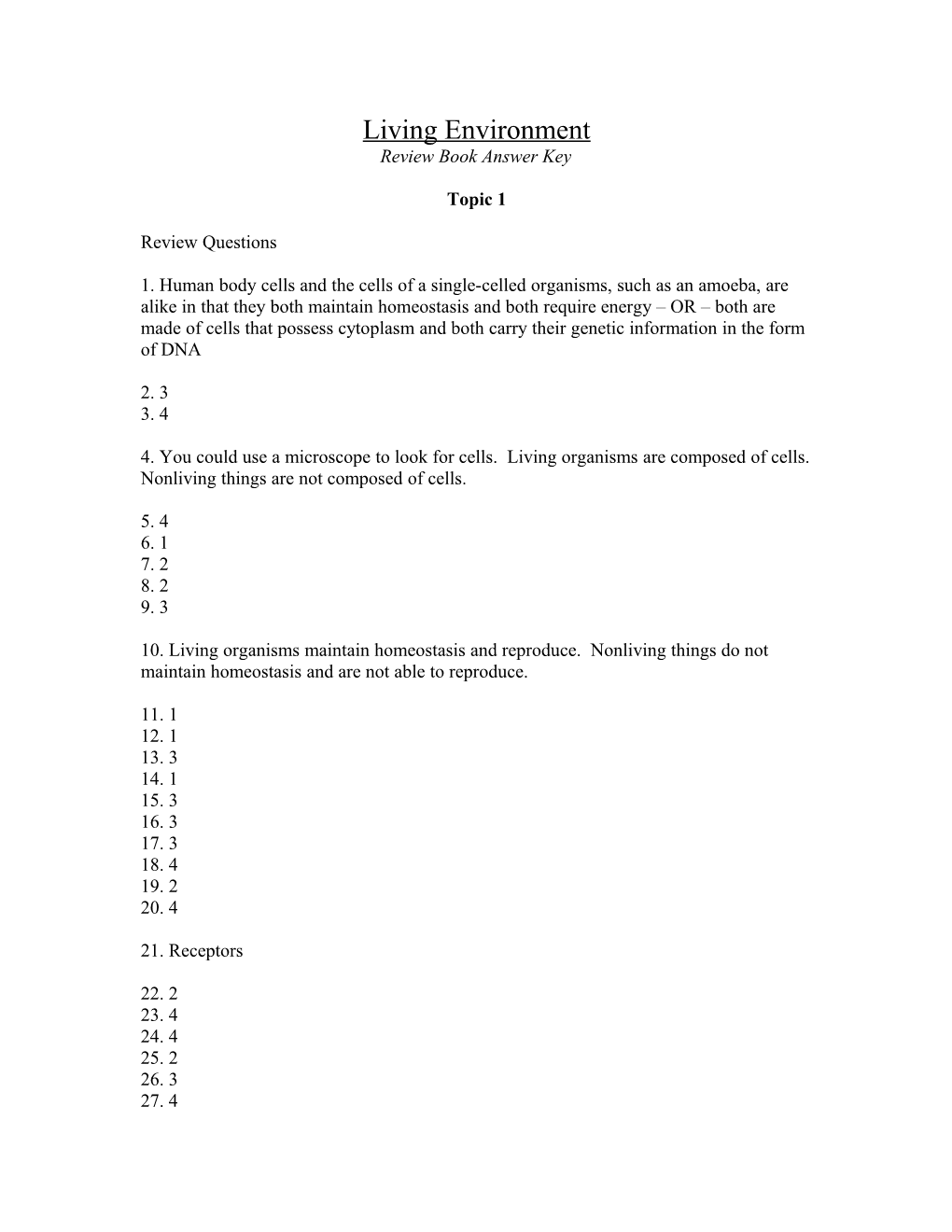 Review Book Answer Key