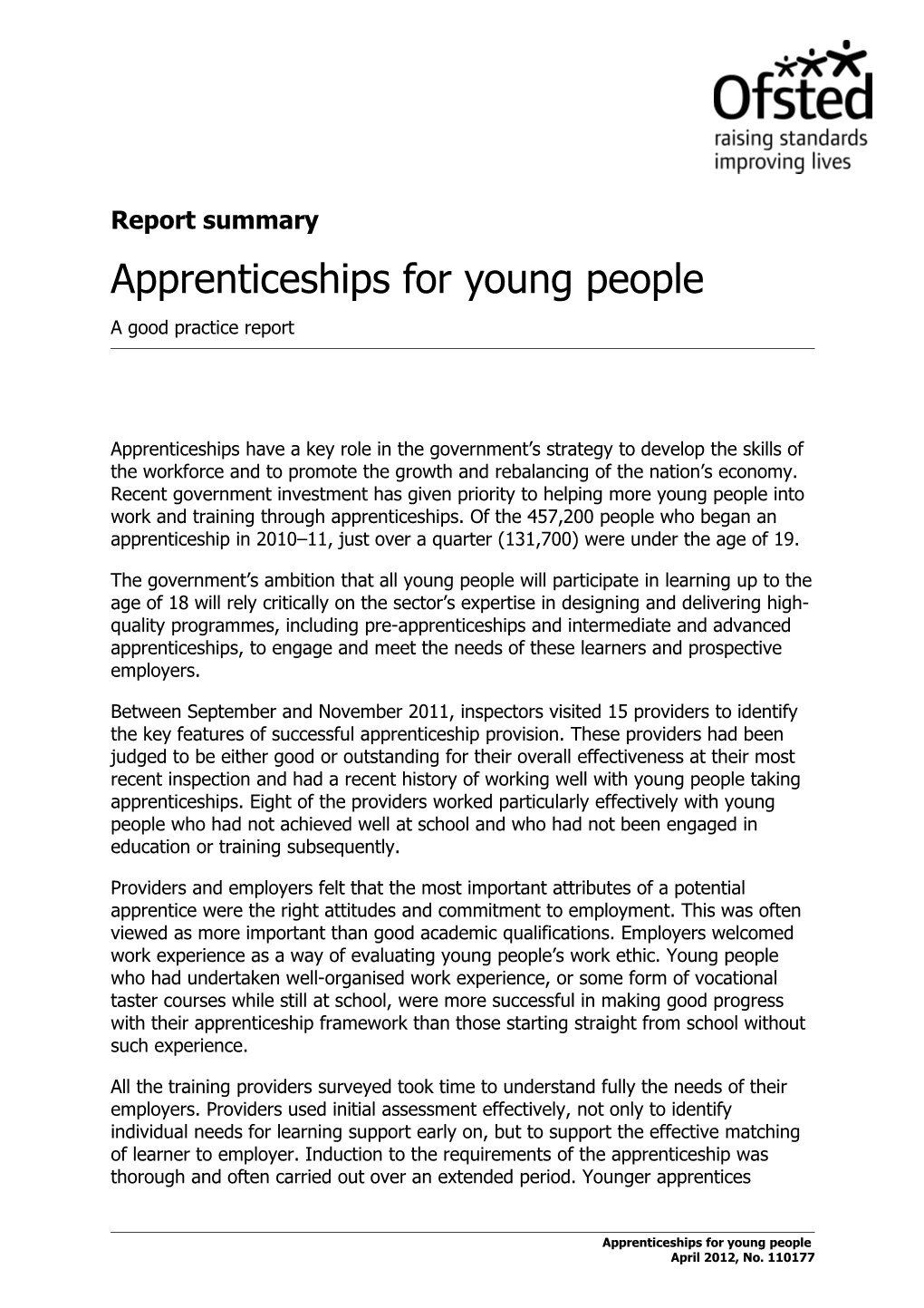 Apprenticeships for Young People