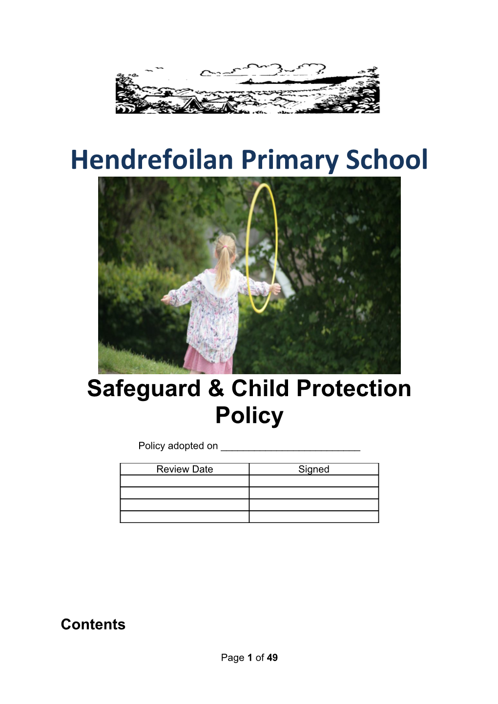 Education Child Protection Concerns and Associated Information